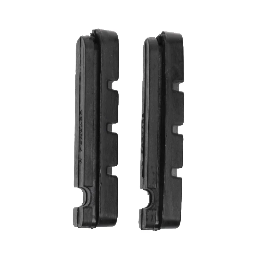 1 Pair 58mm Replacement Brake Pads Blocks for Road Bike Carbon Wheel Black