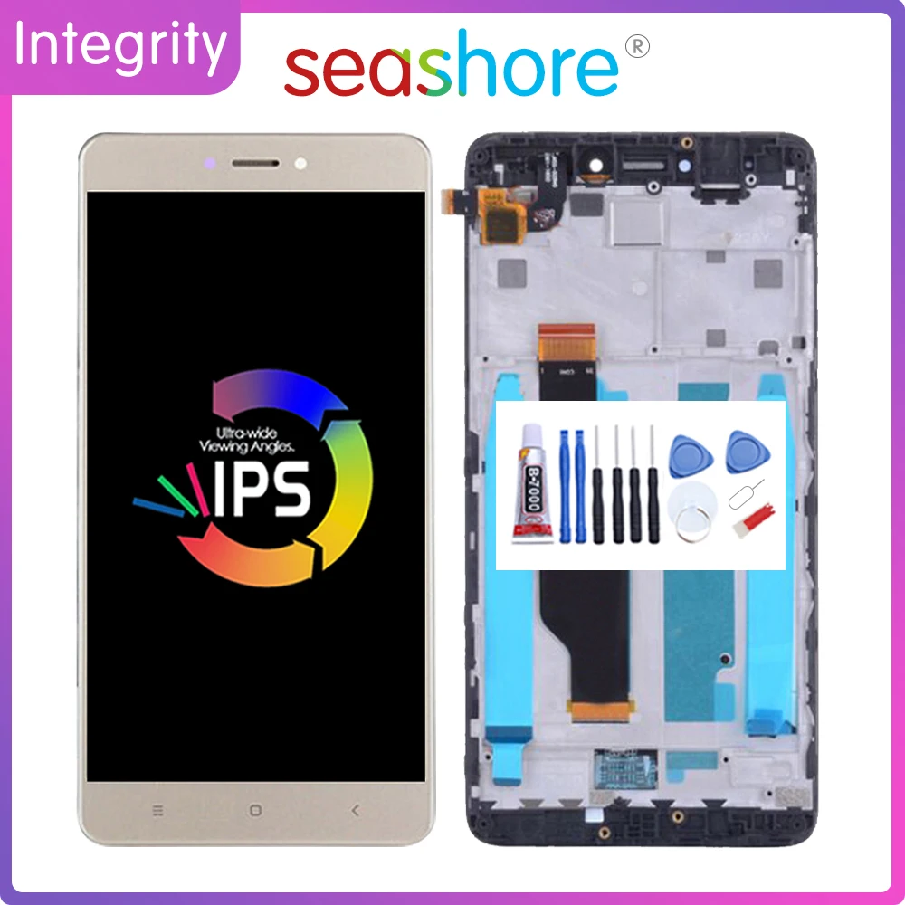 

5.5"Original For XIAOMI Redmi Note 4X LCD Display Touch Screen Digitizer For Xiaomi Redmi Note 4X Display with Frame Replacement