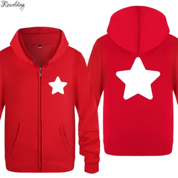 

Zipper Hoodies Men STEVEN UNIVERSE Star Printed Mens Hoodie Fleece Long Sleeve Mens Jacket Sweatshirts Hip Hop Streetwear Skate