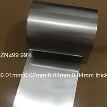 0.05mm 0.07mm 0.08mm 0.1mm folha de zinco pura folha de zinco folha de metal fruta bateria eletrodo material tira de zinco zn folha pesquisa