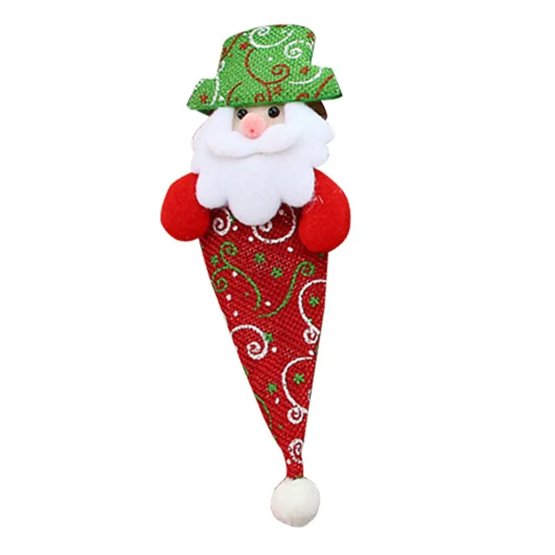Рождественские украшения модная симпатичная Рождественская шляпа стол Кухонные ножи и вилки крышка - Цвет: A