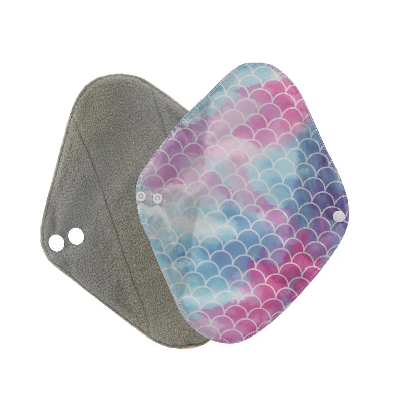 Reusable Pads Bamboo Charcoal Pads S M L Sanitary Washable Panty Liner Mama Maternity Menstrual Cotton