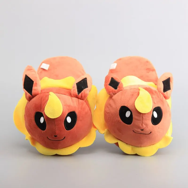 24-х стилях Аниме Пикачу Charmander Косплэй обувь Плюшевые игрушки куклы Домашняя одежда зимние теплые Шлепанцы из хлопчатобумажной ткани для Для женщин детей
