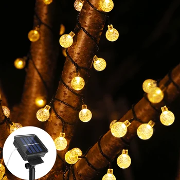 

Christmas Outdoor Garland Solar LED Lights Garden Yard Decor Fairy Lights Patio Decoration Lighting Solar LED String Lamp