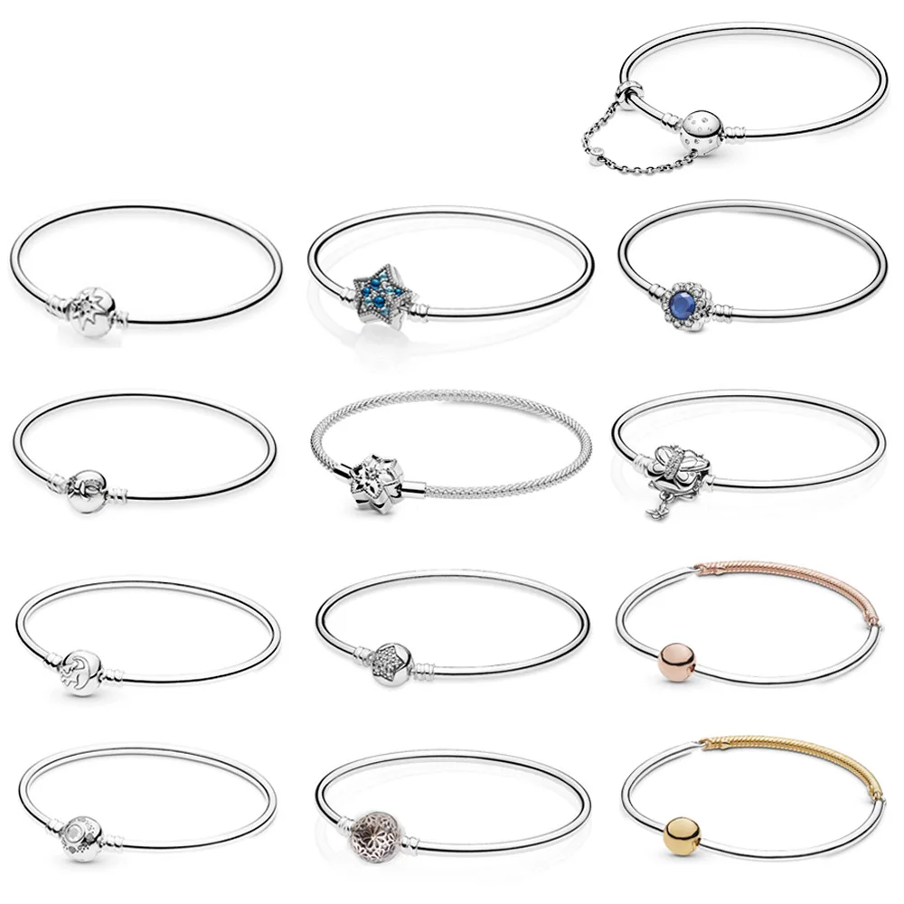 PDB SL high quality 925 sterling silver series fashion charm DIY bracelet suitable for bead female jewelry gift | Украшения и
