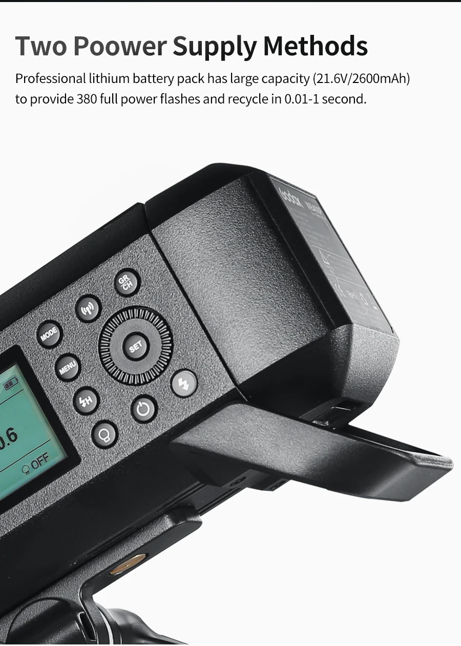 Godox Led Light Photography Lighting AD400 Pro WITSTRO Flash Li-on Battery TTL HSS 2.4G Wireless for Canon Nikon FUJIFILM