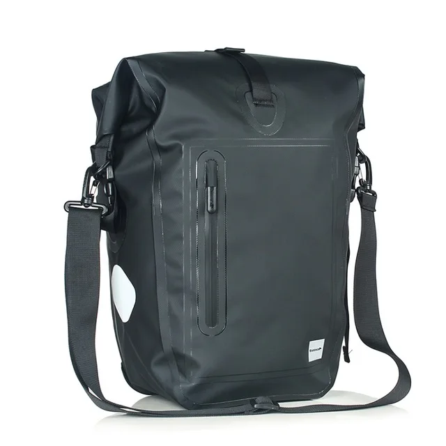 25L black Rhinowalk 25л велосипедная сумка MTB велосипедная задняя стойка сумка полностью водонепроницаемая многофункциональная дорожная велосипедная сумка - Цвет: 25L black