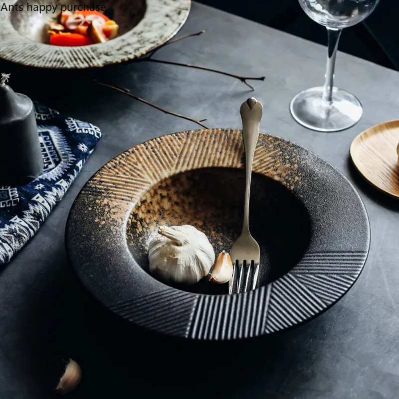 Европейская керамическая соломенная шляпа тарелка для супа Западная Посуда