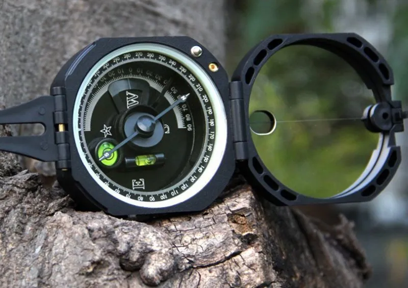 Профессиональный геологический компас легкий Военный компас для выживания на открытом воздухе для измерения расстояния наклона