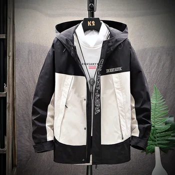 

2019 Brand clothing spring Fashion Men Loose pure cotton Casual jacket/Male High quality blendent streetwear bomber jacket S-3XL