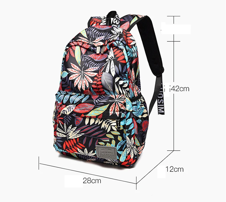 Брендовые рюкзаки с принтом в гавайском стиле для школы, сумки для девочек-подростков, модные женские рюкзаки для путешествий
