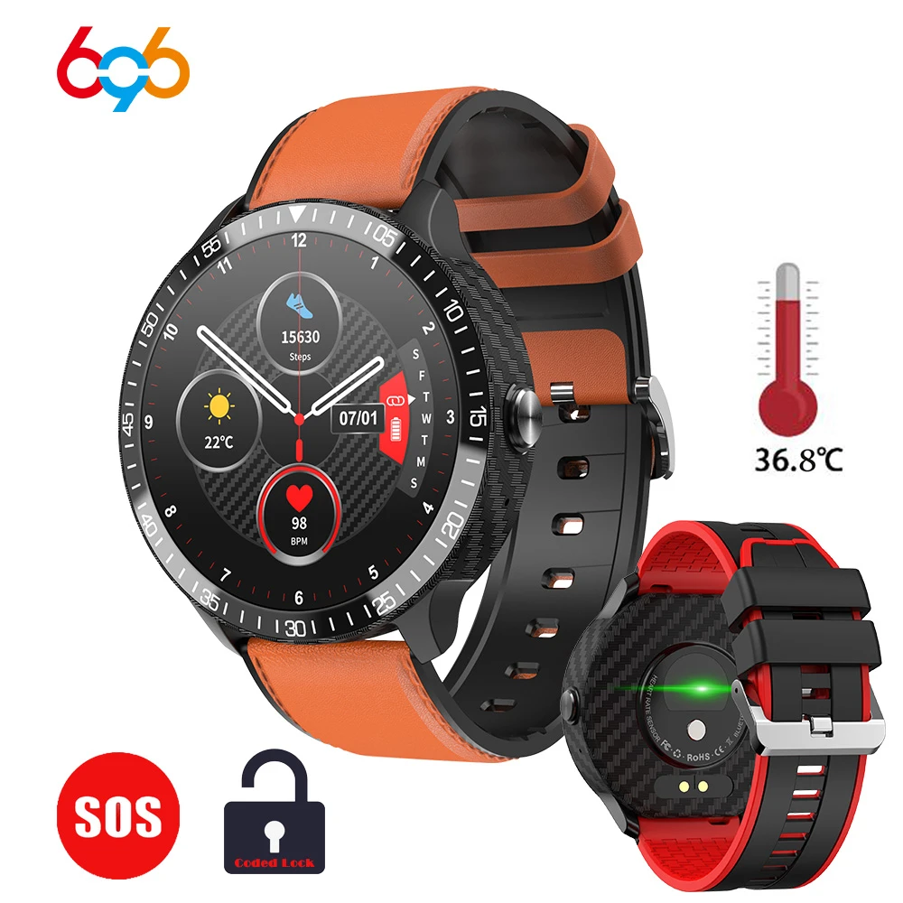 696 Thermometer Smart Watch Men Women Fitness Wristband Heart Rate Monitor Bluetooth Call Smartwatch Weather Body Temperature I Smart Wristbands Aliexpress