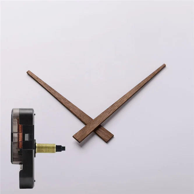 10sets Quartz Wall Clock Movement Walnut Wooden hands Kit Spindle Step Mechanism shaft Classic Watch Repair Replacement Home 