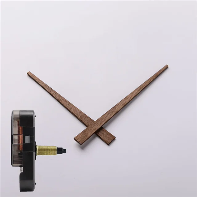 DIY Creative wall clock Wooden hands with SUN shaft Clock movement Walnut wood needle Quartz Clock replace part Accessories E