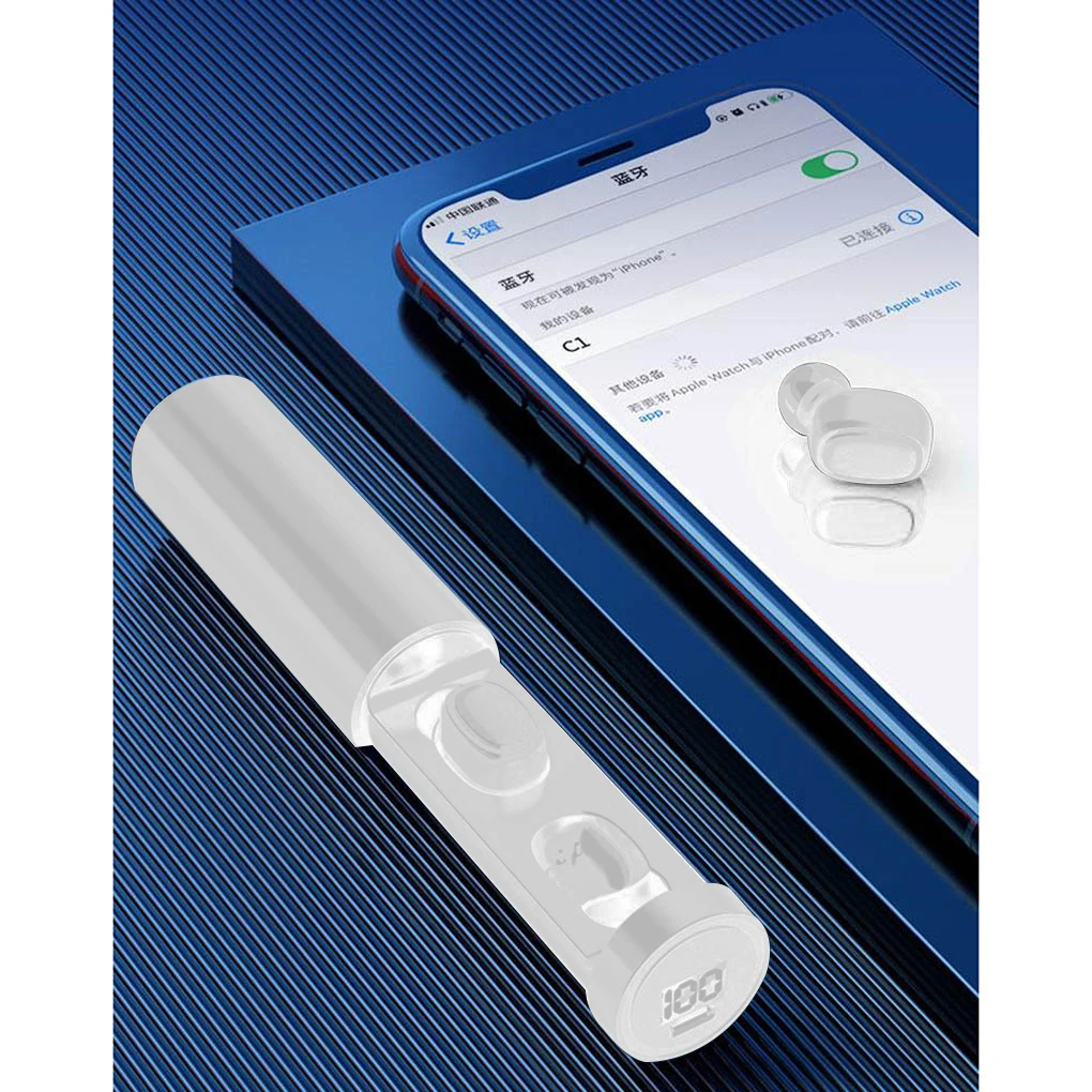 Совершенно новые TWS Bluetooth 5 0 Наушники Беспроводные спортивные светодиодный