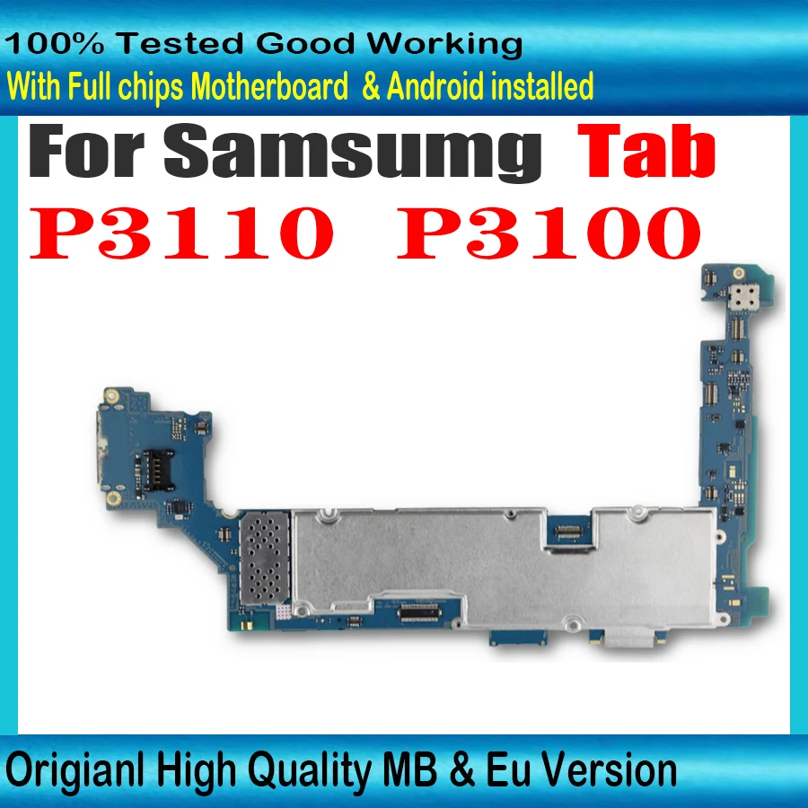 Материнская плата для Samsung Galaxy Tab 2 100% P3100 P3110 3G и WIFI логическая версии ЕС с чипами