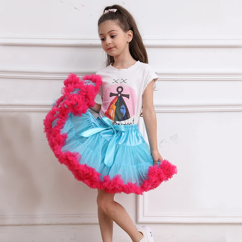 Детское балетное платье; детская юбка-американка; Нижняя юбка с цветочным узором для девочек; ; платье-пачка; вечерние платья принцессы для танцев; юбка-пачка для малышей; бальное платье