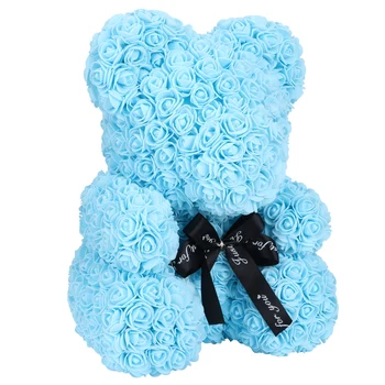 

Artificial Flower Home Decoration Distinctive Bear Shape Artificial Rose Flower Simulation Flower Decor for Anniversary Birthday