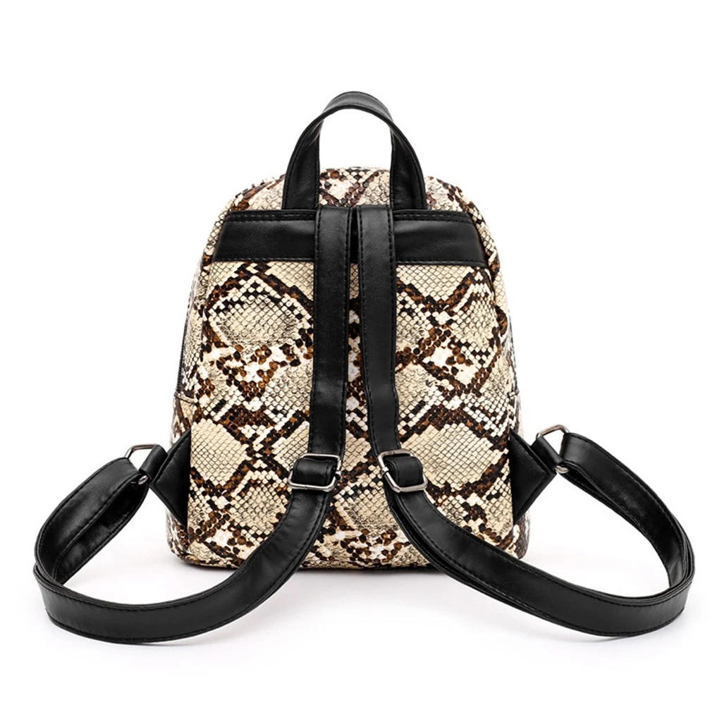 Aelicy Backpack Women Pu Leather Female Backpacks Teenager Fashion Leopard Students Shoulder Bag Knapsack 1203