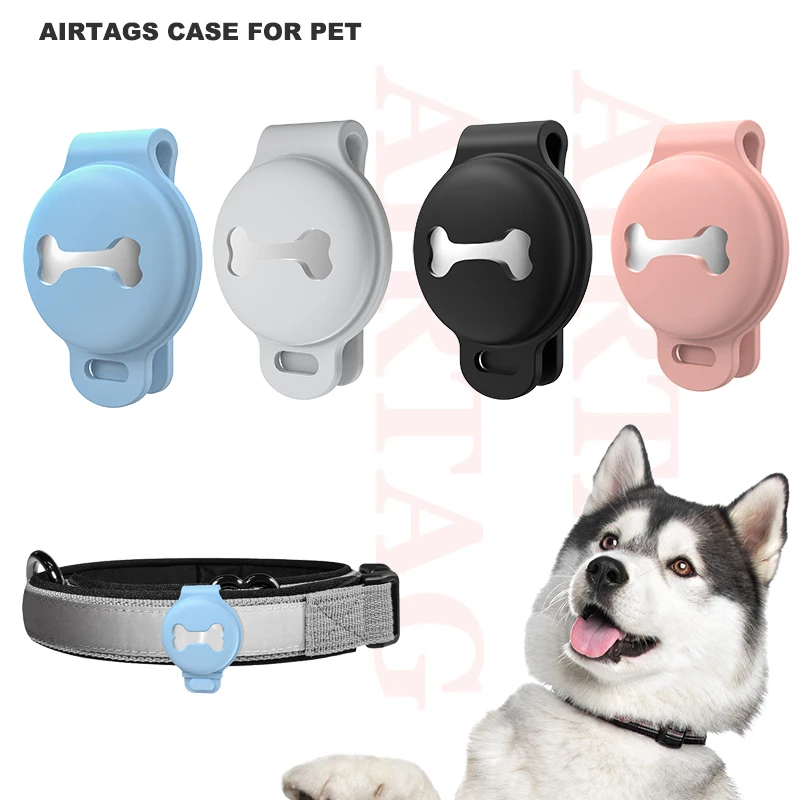 Airtag Bone Loss Prevention Locator Protective Shell Tracker Pet Tracker Silicone Soft Casepet tracker silicone case