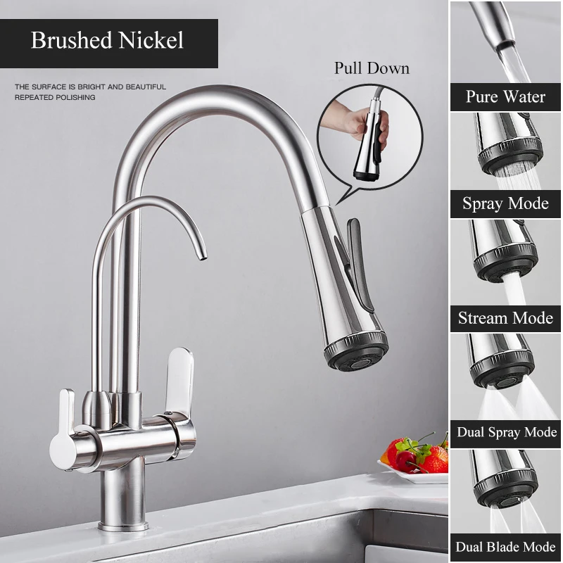 Brushed nickel