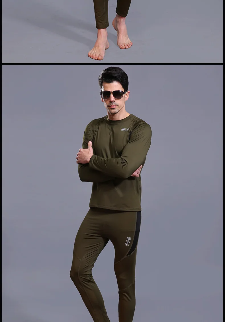 Теплое тактическое термобелье костюм для мужчин с длинным рукавом армейский зимний Быстросохнущий корсеты Верхняя спортивная одежда комплект военной одежды