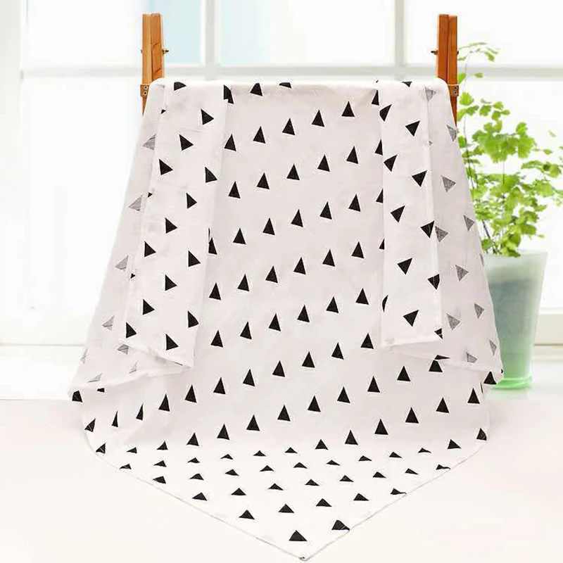 Muslin Blanket 100% Cotton Baby Swaddles 120*120cm Soft Newborn Blankets Bath Gauze Infant Kids Wrap Sleepsack Stroller Cover