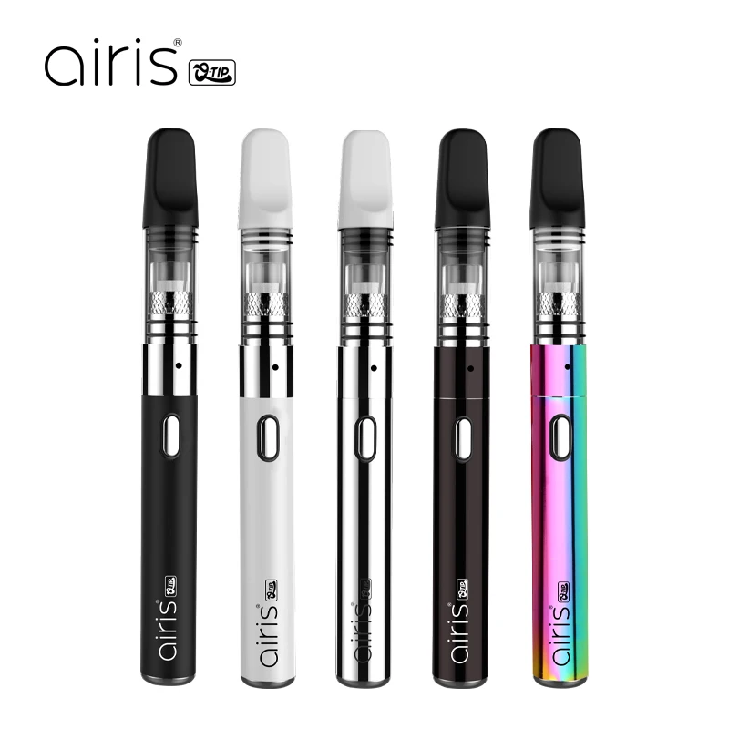 

Original Airistech Qtip Kit Vape With 650mah built in Battery Mod Fritted Glass Quartz Near Universal 510 Connection E Cig