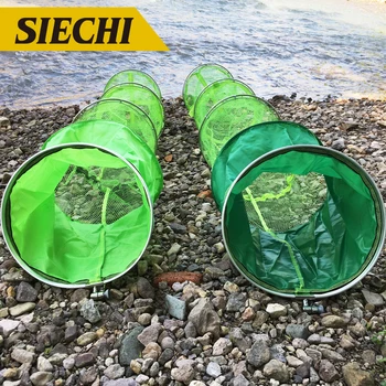 

High quality Fishing tackle real Aluminum ring edge quick-drying shrimp net fish 1.8/2.0/2.5 meters shrimp cage fishing net