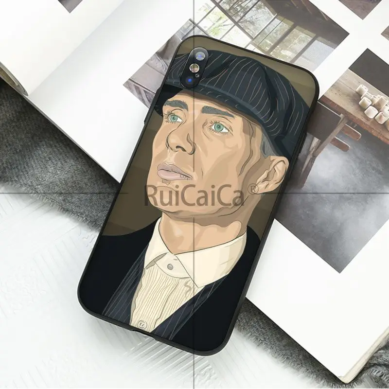 Ruicaica Томас Шелби Peaky bliners Мягкий силиконовый чехол для телефона iPhone 5 5Sx 6 7plus 8 8Plus X XS MAX XR 11 11pro max