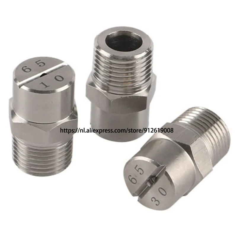 

304SS High Pressure Washing Nozzle Impact Jet Wash Fan Nozzles Paper Industry Cleaning and Washing Nozzle for Dust Control