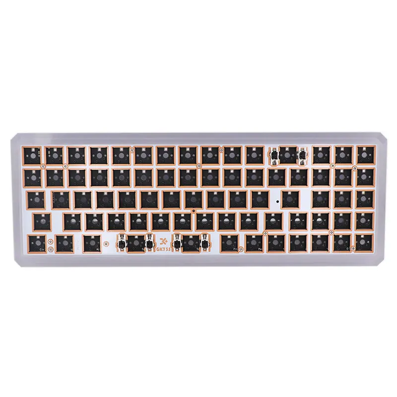 Keypro Gk73 механическая клавиатура rgb переключатель led Горячая замена разъем pcb чехол