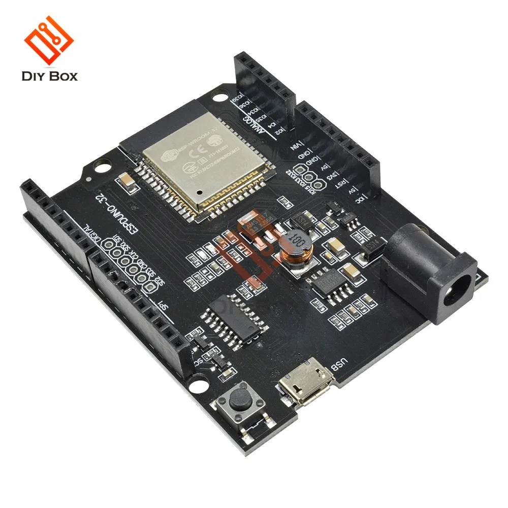ESP32 WiFi, Bluetooth, беспроводной макетная плата CH340 для Wemos D1 Мини MICRO USB или USB-B для Arduino UNO R3 D1 R32 4 Мб памяти