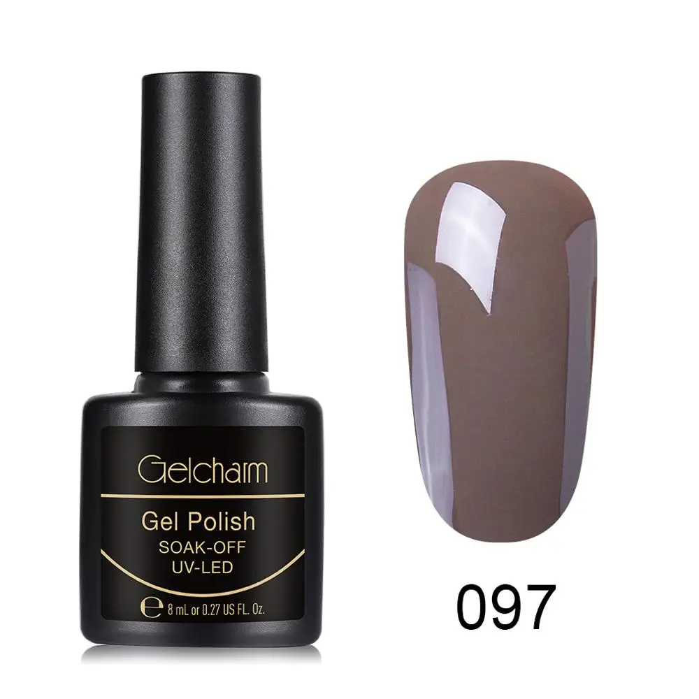 Gelcharm 8 мл Glassic многоцветная серия Гель-лак для ногтей УФ светодиодный отмачиваемый гель лак для ногтей Блеск Дизайн ногтей салон маникюр - Цвет: 097