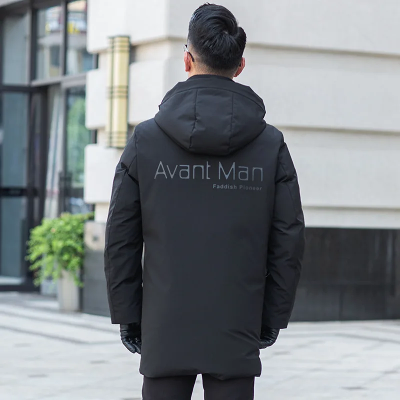 

New 2020 White Duck Down Jacket Winter Coat Men Korean Puffer Jacket Men Down Coat Hooded Warm Parka Abrigo 19609 YY1458