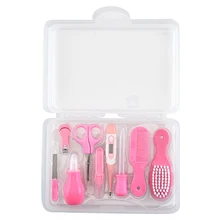 9 шт. детские инструменты для ухода за новорожденными, ножницы для ногтей, детская машинка для стрижки волос, инструменты для маникюра, термометр, гребень, безопасный детский набор, ролевые игрушки