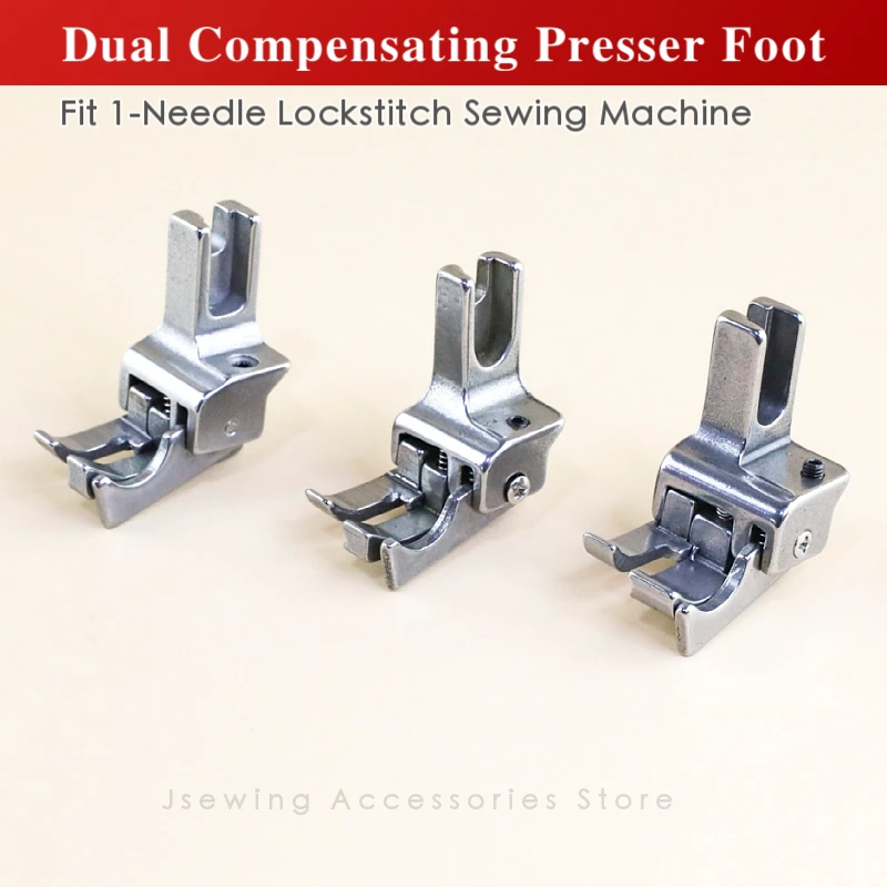 2PCS Sewing Machine Presser Feet Wear Resistant Stainless Steel Presser  Foot BS3