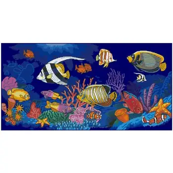 

The secret of the deep sea patterns Counted Cross Stitch 11CT 14CT DIY Cross Stitch Kits Embroidery Needlework Sets home decor