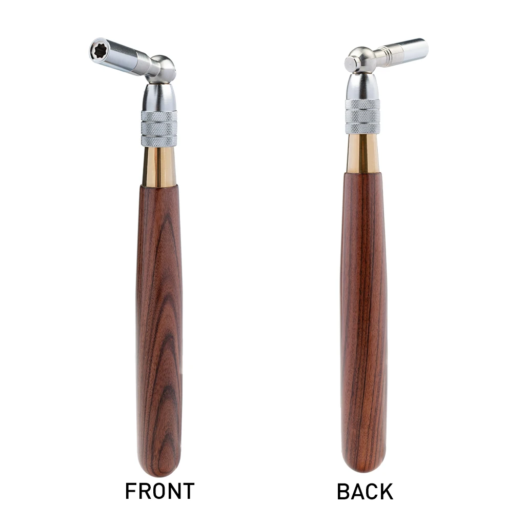 Профессиональное расширение ключ для настройки рояля с ручкой из палисандра Телескопический шестигранный сердечник Прочный инструмент для настройки фортепиано