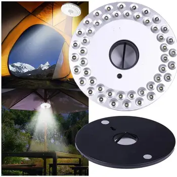 

48LED Camping Light Hiking Flagpole Fishing Tent Battery Operated Night Light White Yard Garden Lawn Light Waterproof LED Lights