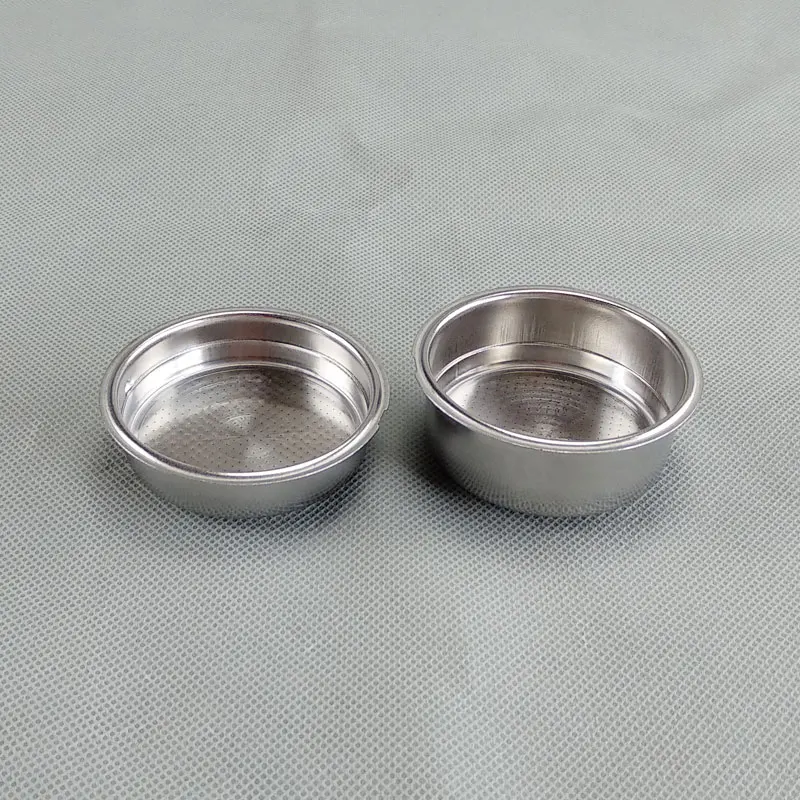51mm Italian Coffee Machine Accessories Pressure Cup Filter with Black Ring Removable Powder Cup Powder Bowl Basket for Coffee Machine Filter Bowl