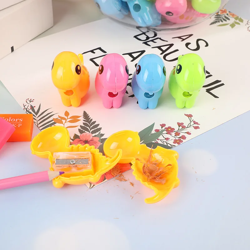 1 шт. Милая Мини точилка для карандашей с двумя отверстиями в виде животных и