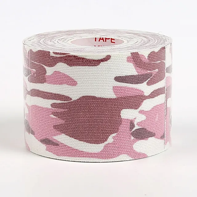 15 Colours Kinesiology Athletic Tape Recovery Sports Cotton Elastic Adhesive Strain Injury Fitness Run Knee Muscle Pain Relief C red