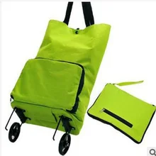 Foldable Shopping Tugboat Package Japanese Style Folding Bicycle Multi-functional Wheel Bags Roller Shopping Cart Luggage