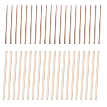 

40Pcs Burlywood Pencils Eco-friendly Writting Pens (Six Arrises+Round)