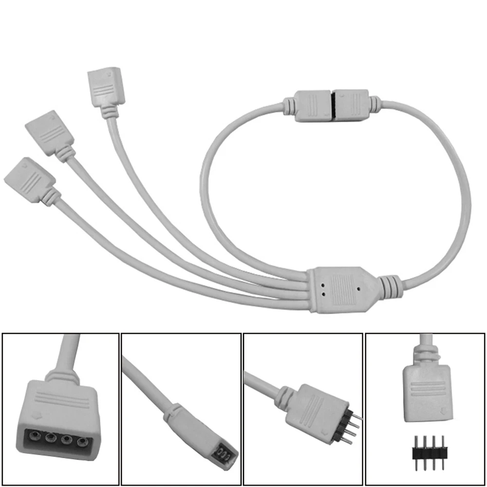 ARGB 5V 3Pin Extension Cable Adapter 12v 4pin RGB Splitter Cable MSI US ASRock E