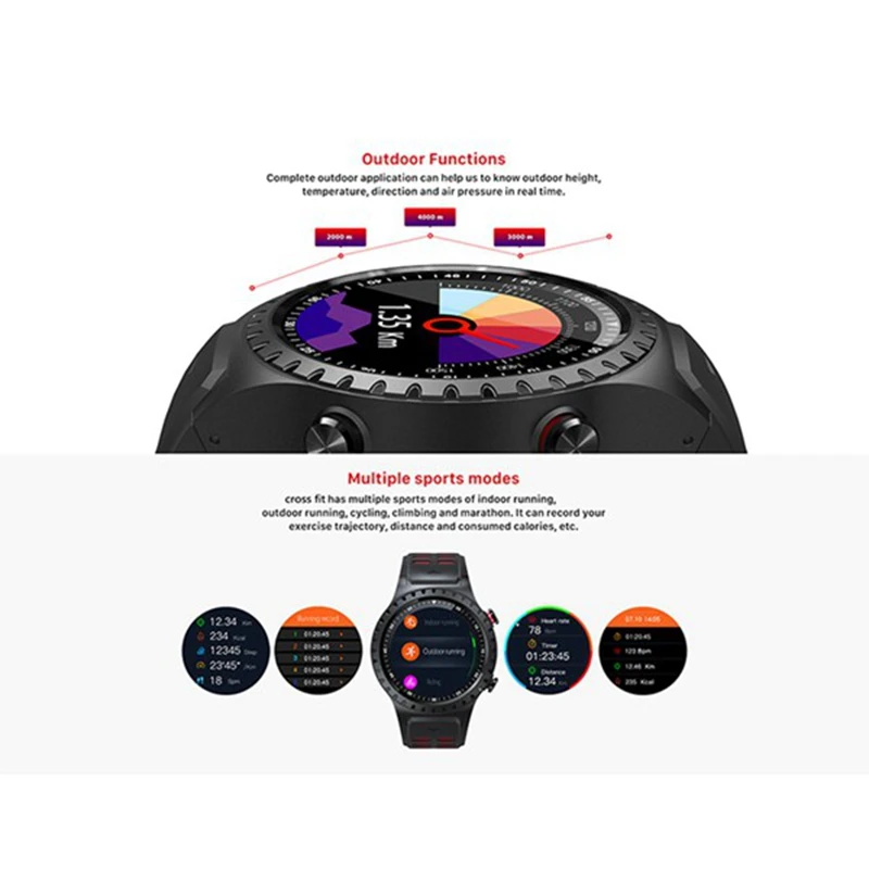 NORTH EDGE 2 Pcs GPS Sports Watch with Heart Rate