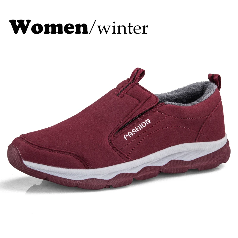 Женская повседневная обувь на плоской подошве; уличные лоферы; кроссовки; Новинка года; модные удобные повседневные Лоферы для прогулок; женская обувь; zapatos De Mujer - Цвет: WinterRed