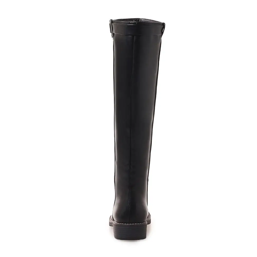 SARAIRIS Plus Size 43 Leisure Female Boots Top Quality Boots Square Heels Shoes Woman Riding Boots women's Shoes