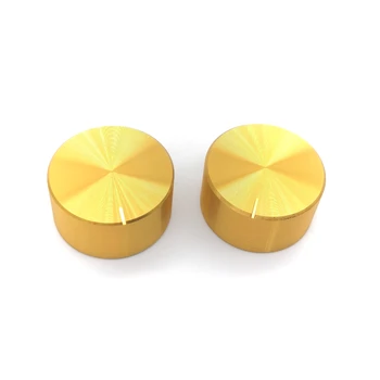 

2Pcs 25x13mm 6mm Diameter Aluminium Alloy Potentiometer Volume Control Rotary Knob Knurled Shaft Hole /D-axis